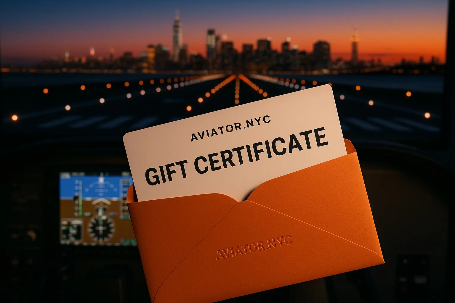Aviator.NYC Flight Simulator Gift Certificate
