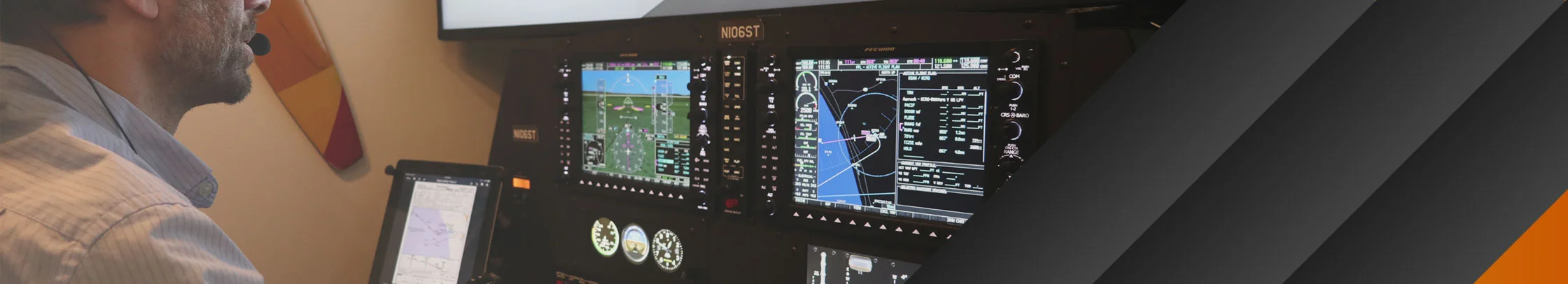 Garmin G1000 PFD showing approach activation menu with flight plan waypoints and CDI needle aligned to final approach course