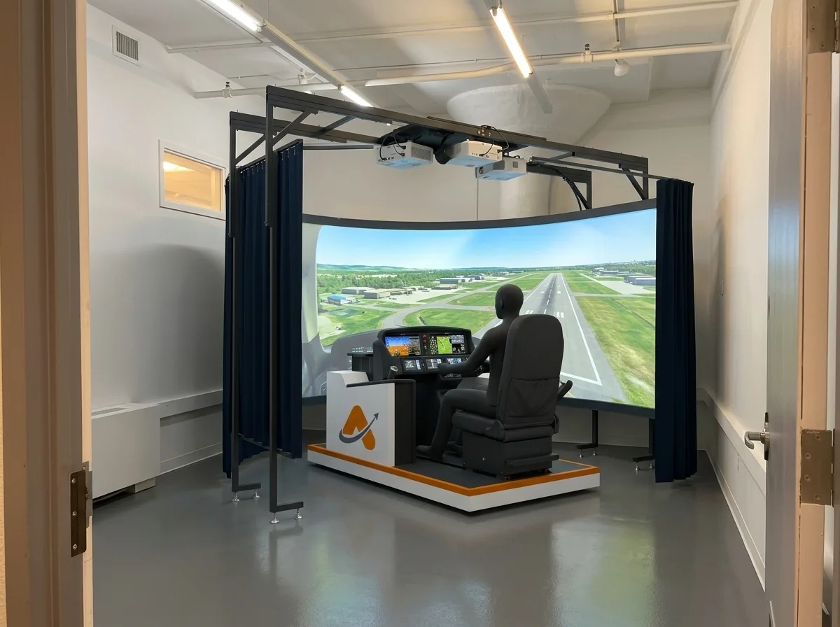 Cirrus SR22/SF50 flight simulator with Garmin G3000 avionics